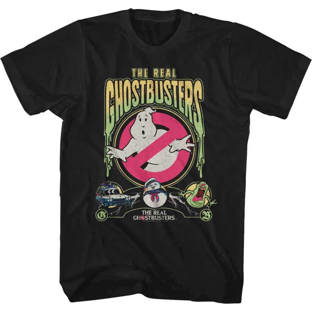 Slimed Collage Real Ghostbusters Tshirt